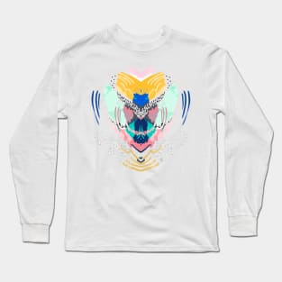 Modern abstract creative brush strokes Long Sleeve T-Shirt